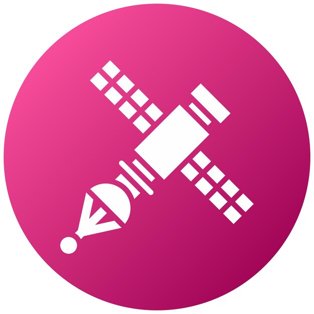 Diseño vectorial Estilo del icono del satélite