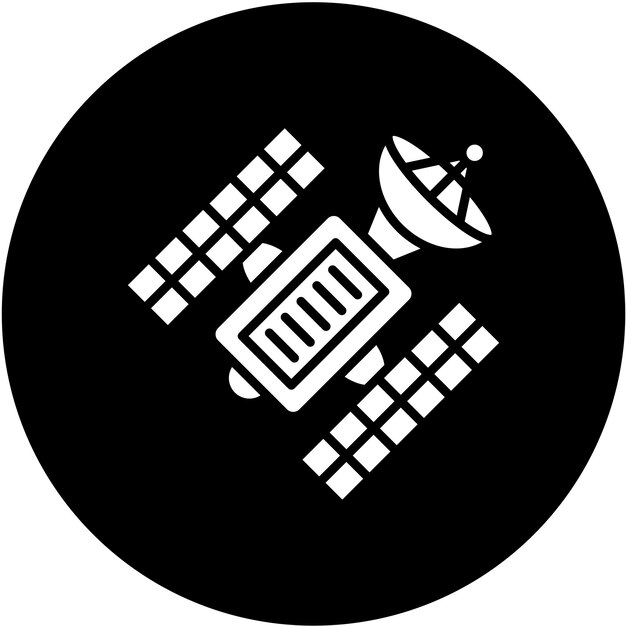 Diseño vectorial Estilo del icono del satélite