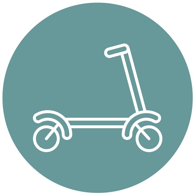 Diseño vectorial del estilo del icono de Scootie