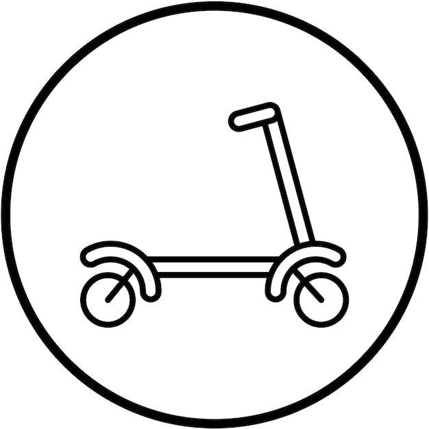 Diseño vectorial del estilo del icono de Scootie