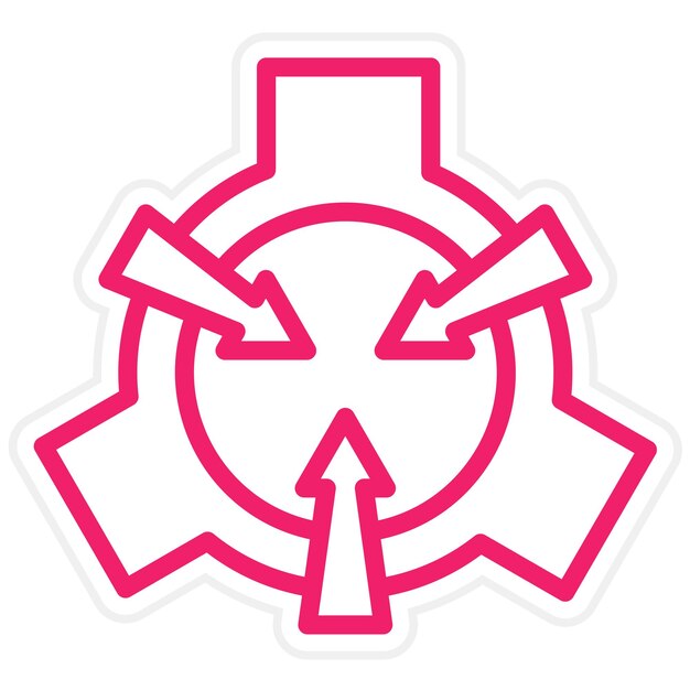 Diseño vectorial Estilo del icono SCP