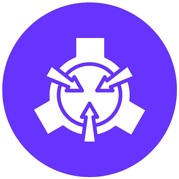 Diseño vectorial Estilo del icono SCP