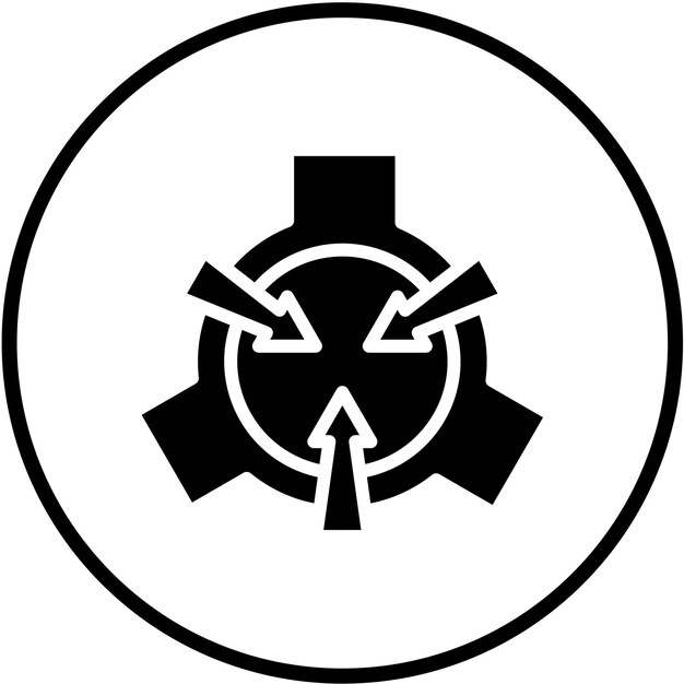 Diseño vectorial Estilo del icono SCP
