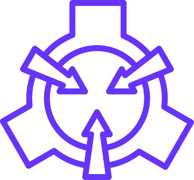 Diseño vectorial Estilo del icono SCP