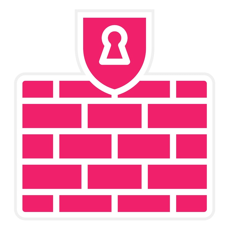 Vector diseño vectorial de estilo de icono de securewall