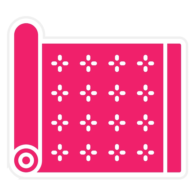 Diseño vectorial de estilo de icono de seda