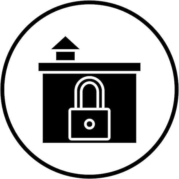Diseño vectorial Estilo del icono de seguridad del hogar