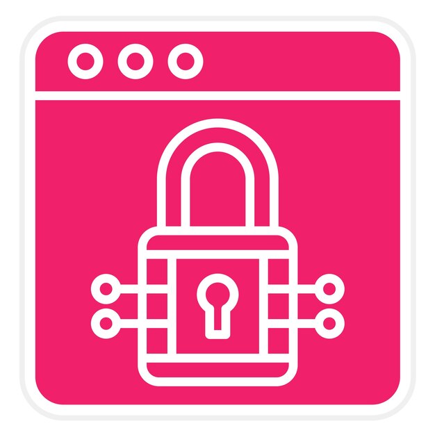 Diseño vectorial Estilo de icono seguro