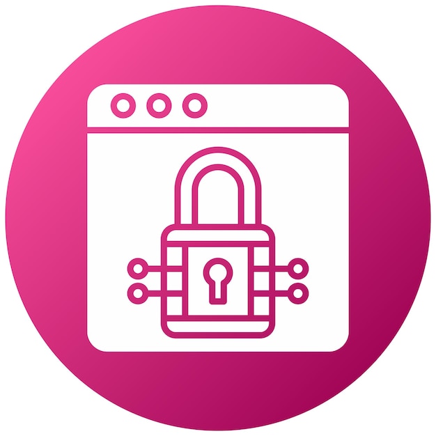 Diseño vectorial Estilo de icono seguro