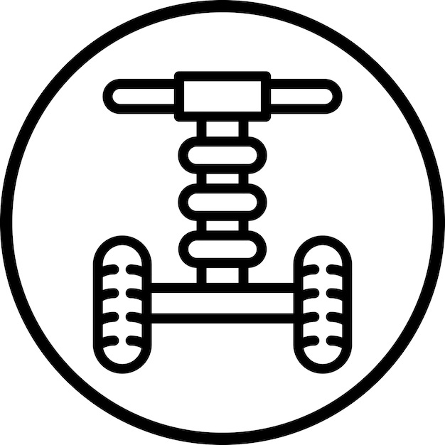 Diseño vectorial del estilo del icono del Segway