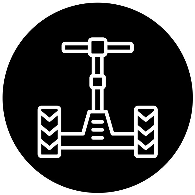Diseño vectorial del estilo del icono del Segway
