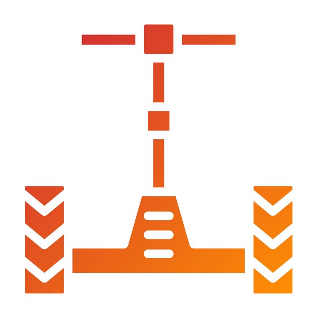 Diseño vectorial del estilo del icono del Segway