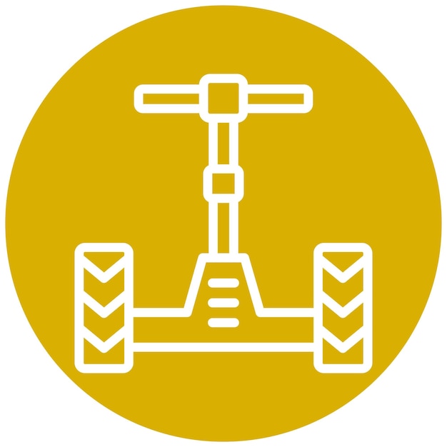 Diseño vectorial del estilo del icono del Segway