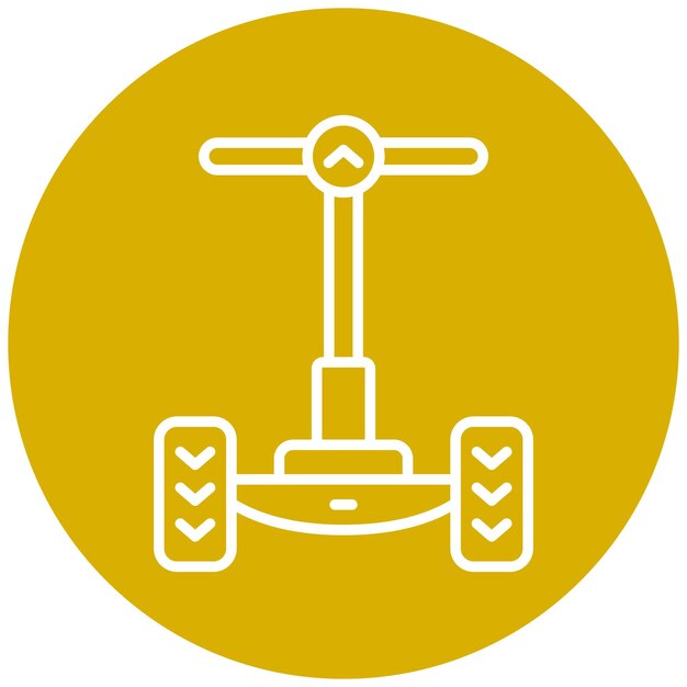 Diseño vectorial del estilo del icono del Segway