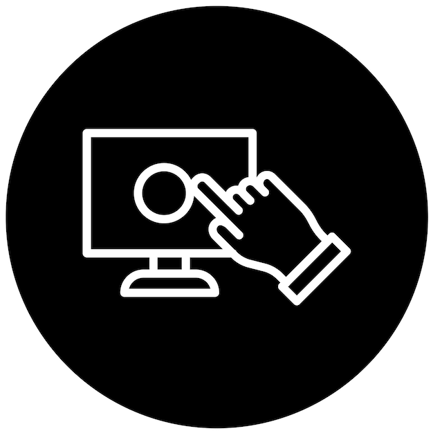 Diseño vectorial Estilo del icono de selección activa