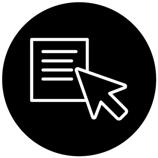 Diseño vectorial Estilo del icono de selección de texto