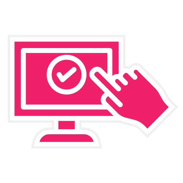 Diseño vectorial Estilo del icono de SelfCheckout