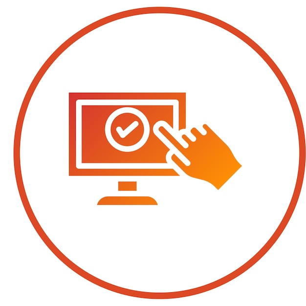 Diseño vectorial Estilo del icono de SelfCheckout