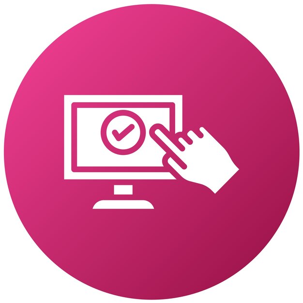 Diseño vectorial Estilo del icono de SelfCheckout