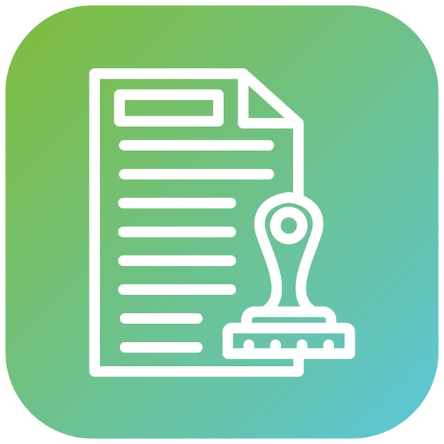 Diseño vectorial Estilo del icono del sello de goma
