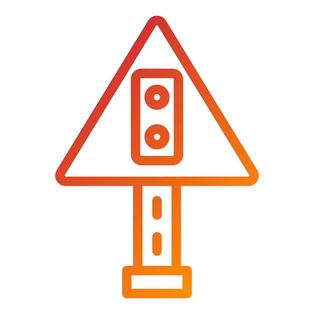 Diseño vectorial del estilo del icono de los semáforos