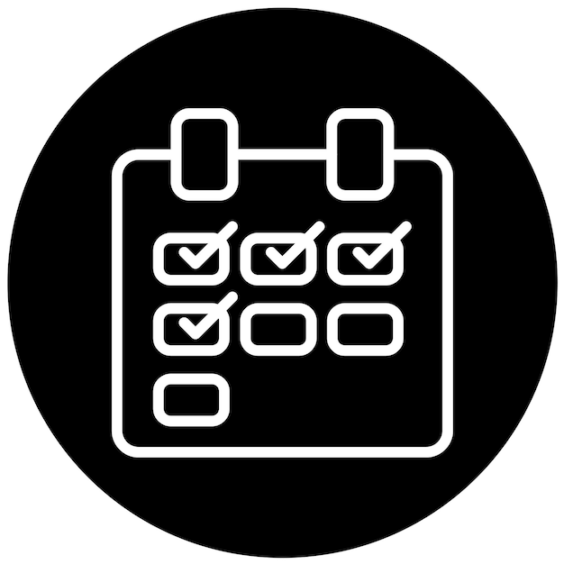 Diseño vectorial Estilo de icono de semana de trabajo más corta