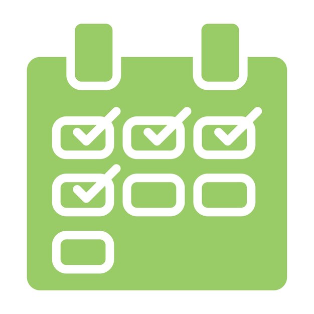 Diseño vectorial Estilo de icono de semana de trabajo más corta