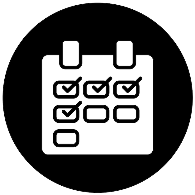 Diseño vectorial Estilo de icono de semana de trabajo más corta