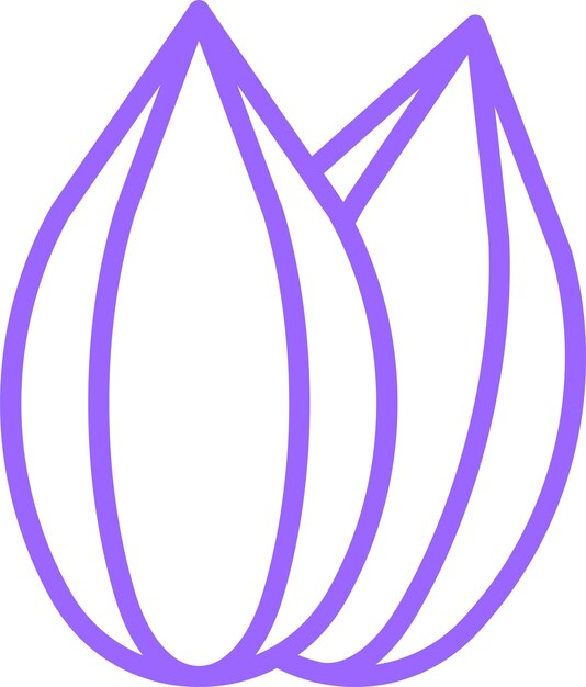 Diseño vectorial del estilo del icono de la semilla de girasol