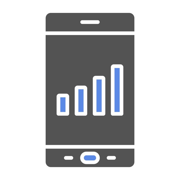 Diseño vectorial Estilo del icono de la señal del teléfono