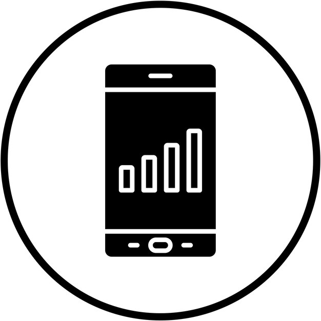 Diseño vectorial Estilo del icono de la señal del teléfono