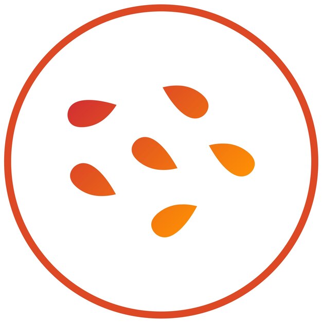 Diseño vectorial Estilo del icono de la sensación de sésamo