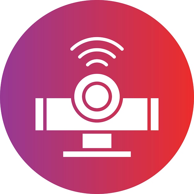 Diseño vectorial Estilo del icono del sensor infrarrojo