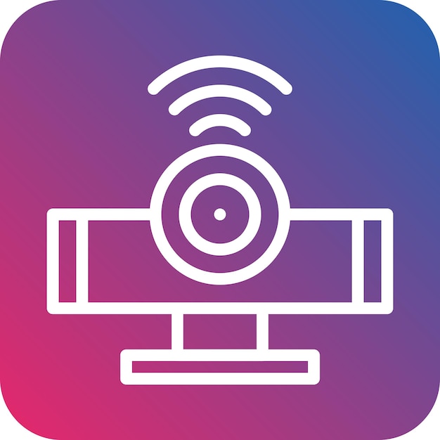Diseño vectorial Estilo del icono del sensor infrarrojo
