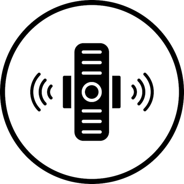 Diseño vectorial Estilo del icono del sensor de movimiento