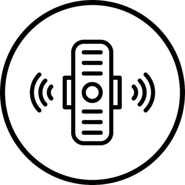 Diseño vectorial Estilo del icono del sensor de movimiento