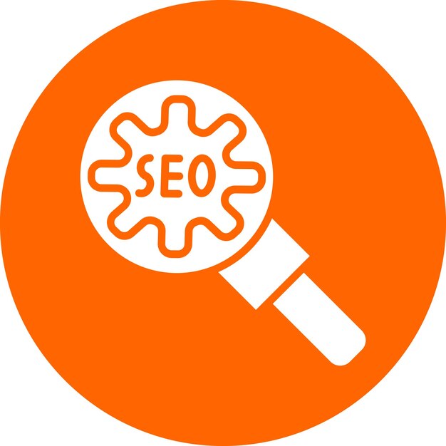 Diseño vectorial de estilo de icono Seo