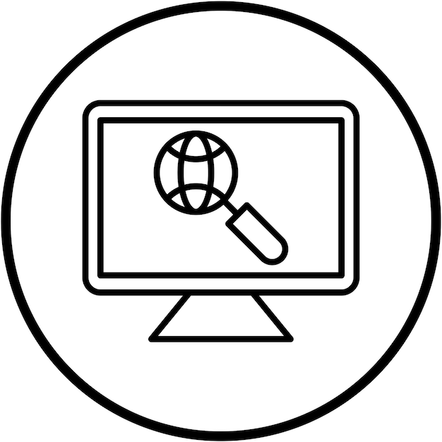 Diseño vectorial de estilo de icono Seo