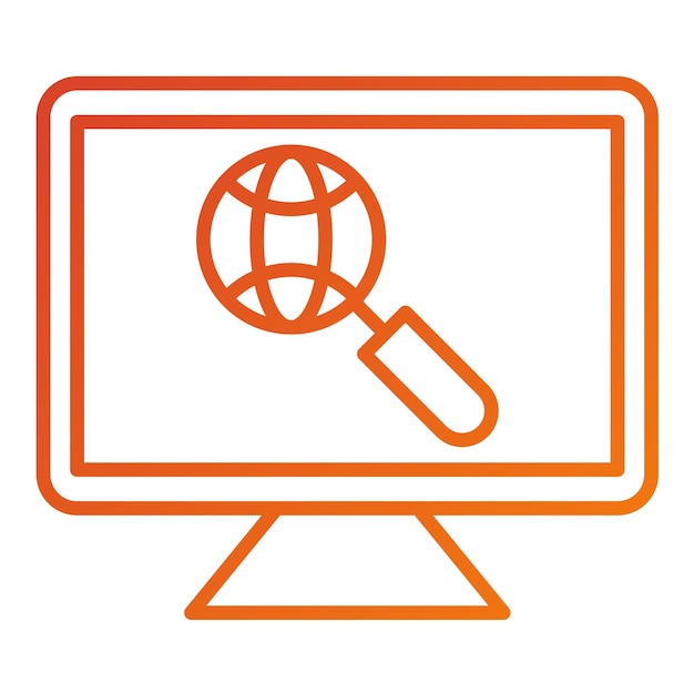 Diseño vectorial de estilo de icono Seo
