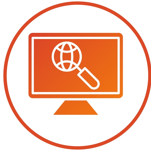 Diseño vectorial de estilo de icono Seo