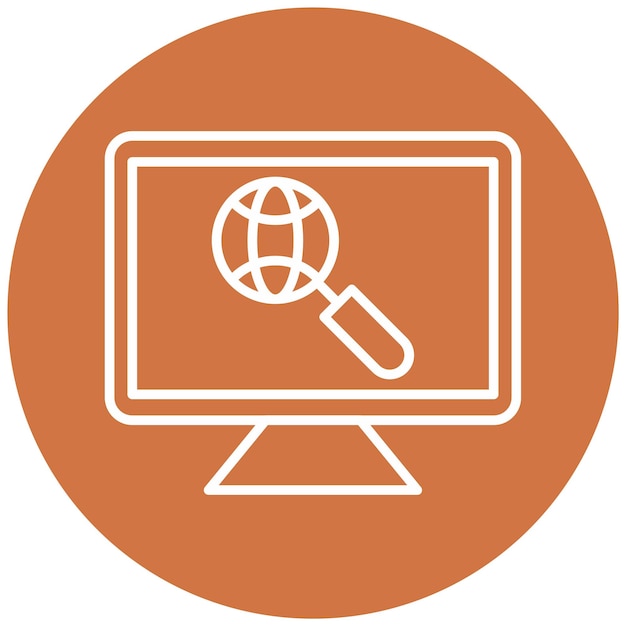 Diseño vectorial de estilo de icono Seo