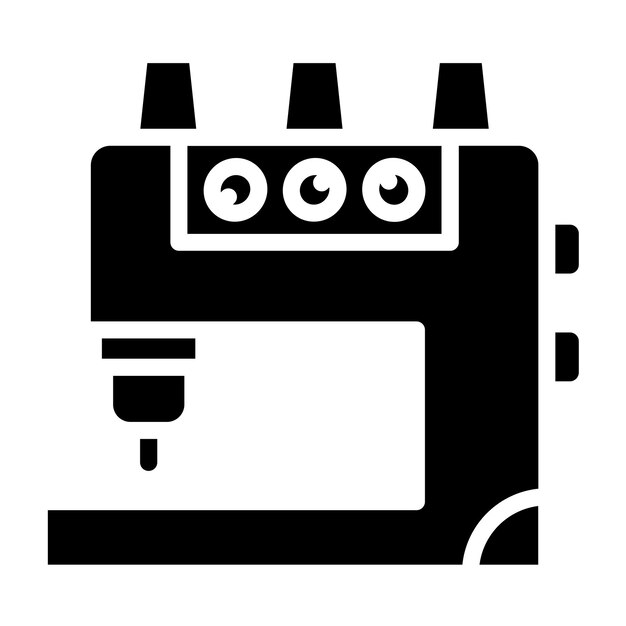 Vector diseño vectorial estilo de icono de serger