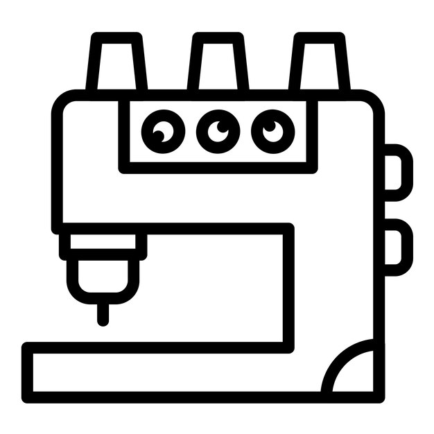 Vector diseño vectorial estilo de icono de serger