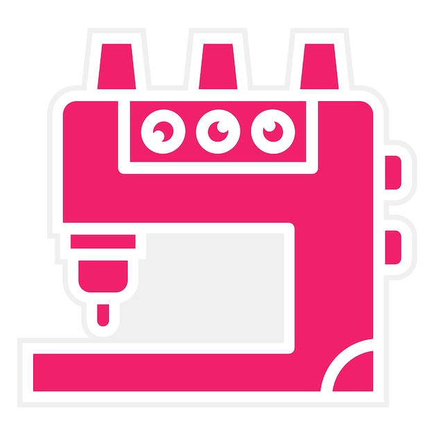 Vector diseño vectorial estilo de icono de serger