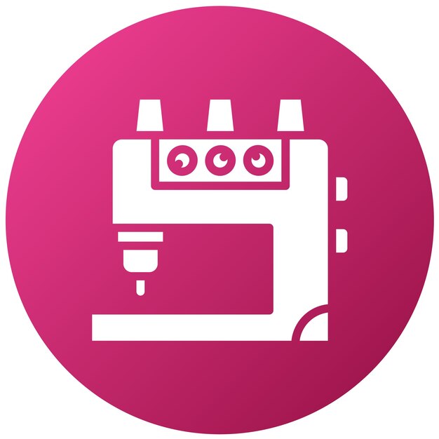 Vector diseño vectorial estilo de icono de serger