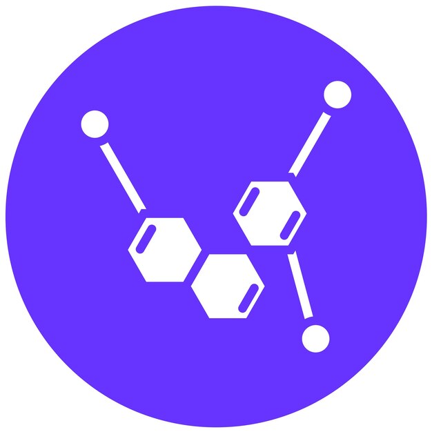 Vector diseño vectorial del estilo del icono de la serotonina