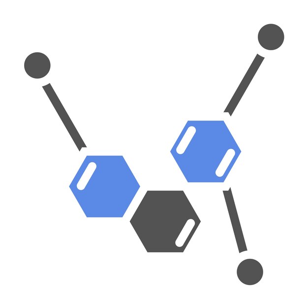 Diseño vectorial del estilo del icono de la serotonina