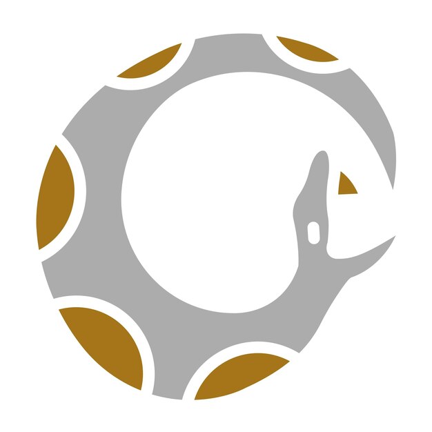 Diseño vectorial Estilo del icono de la serpiente cósmica