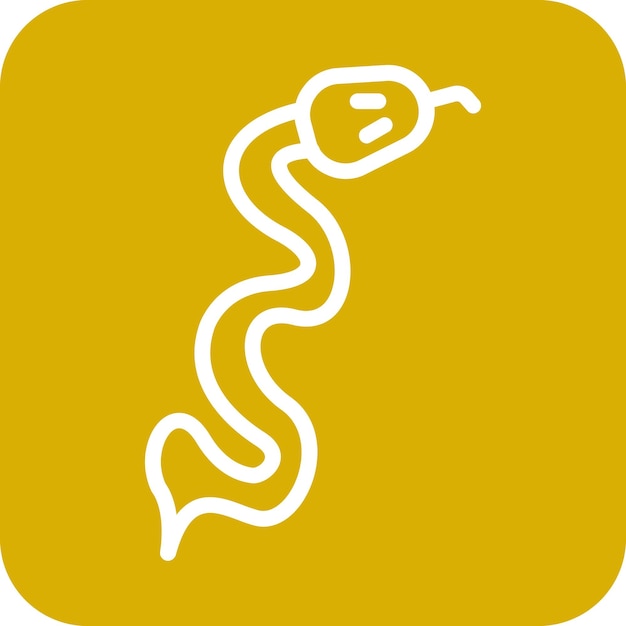 Vector diseño vectorial estilo del icono de la serpiente