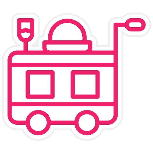 Diseño vectorial Estilo de icono de servicio de alimentos